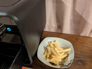 Panasonic NF-BC1000 Flex Heißluftfritteuse tiefgefrorene Pommes