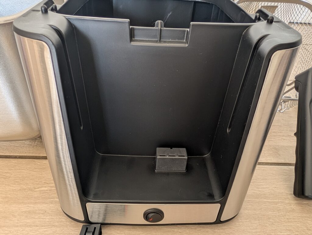 Tefal Clear Duo Fritteuse Aufnahme Bedienelement