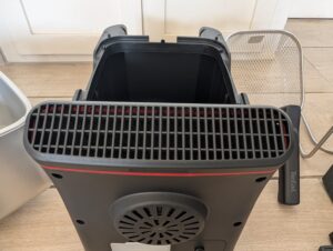Tefal Clear Duo Fritteuse Ölfilter geschlossen