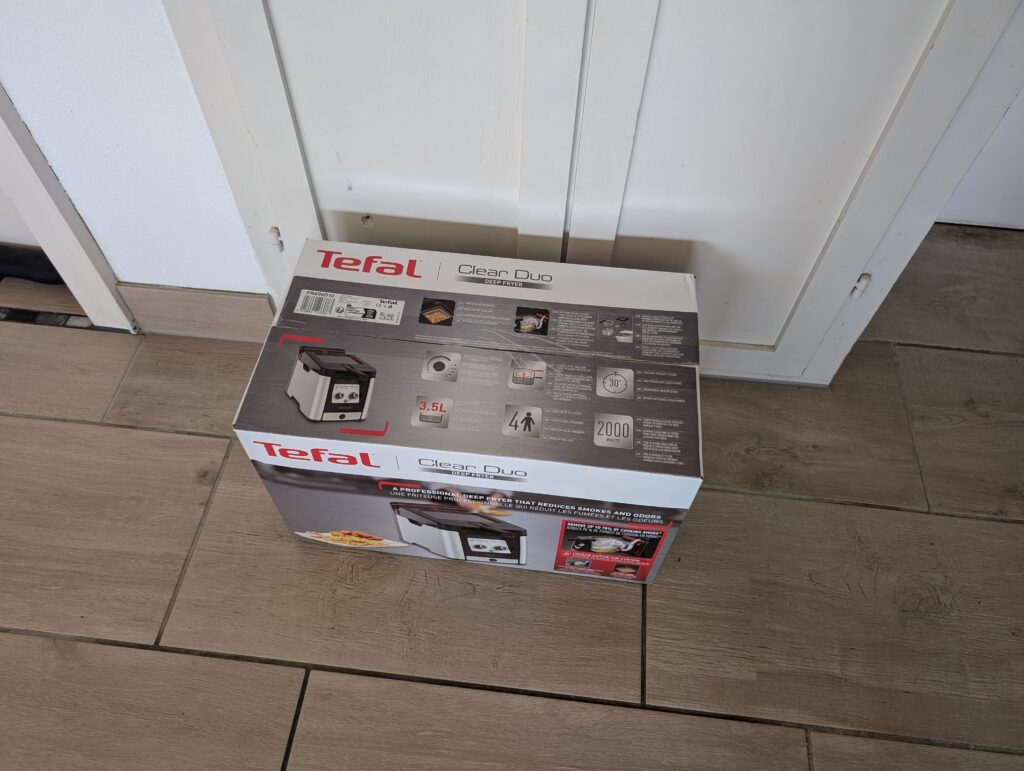 Tefal Clear Duo Fritteuse Verpackung