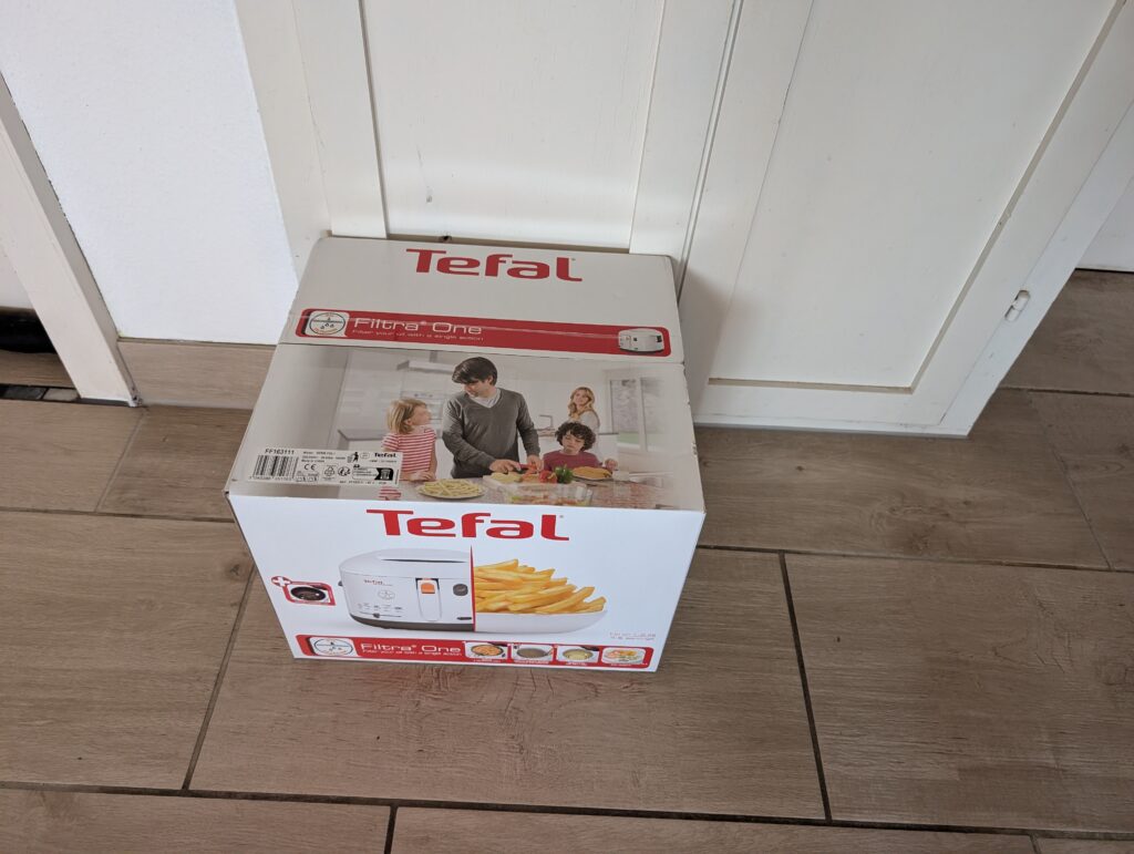 Tefal Filtra One Fritteuse Verpackung