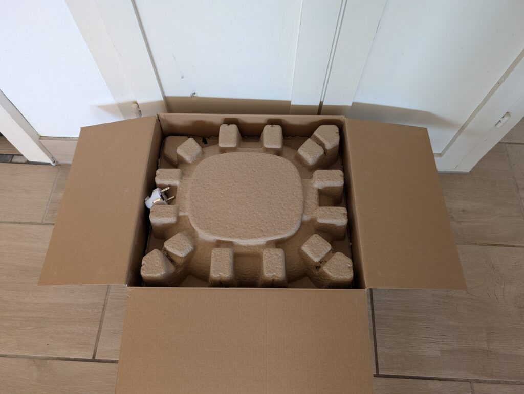 Tefal Filtra One Fritteuse Verpackung geöffnet