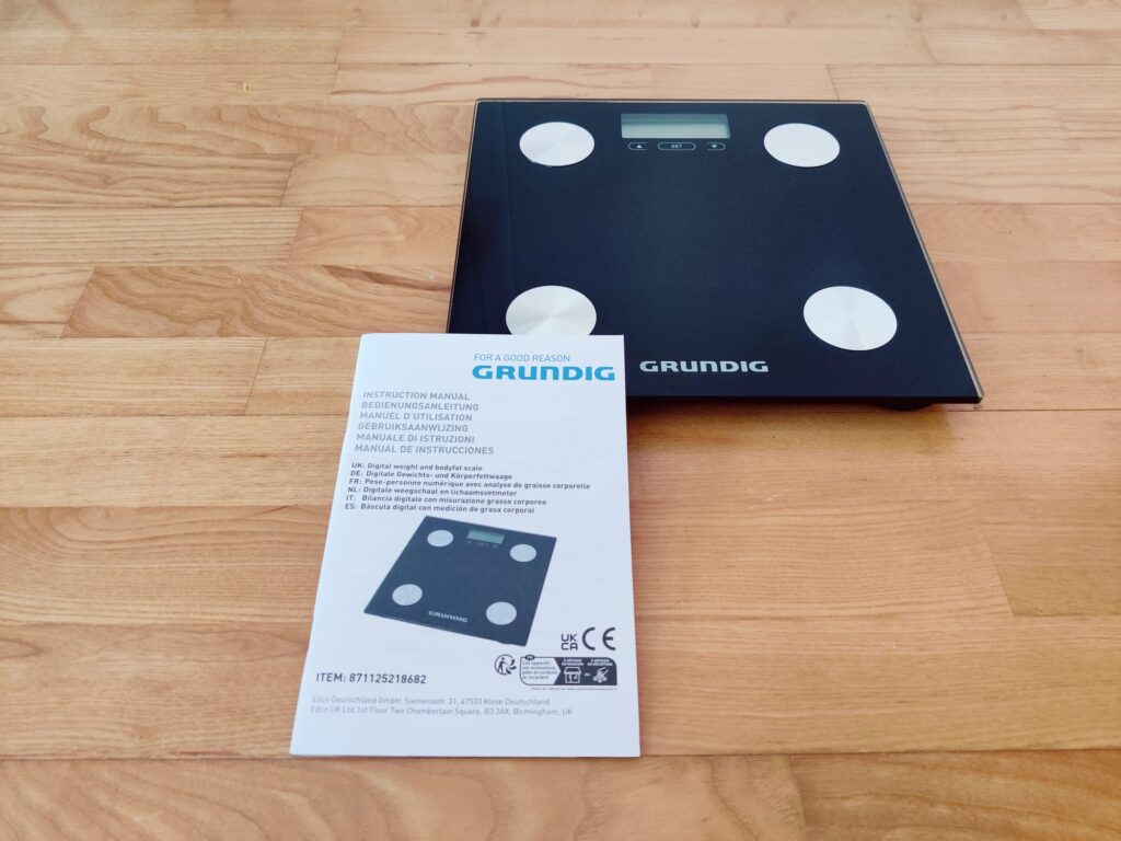 Grundig 18682 Körperfettwaage Startbild