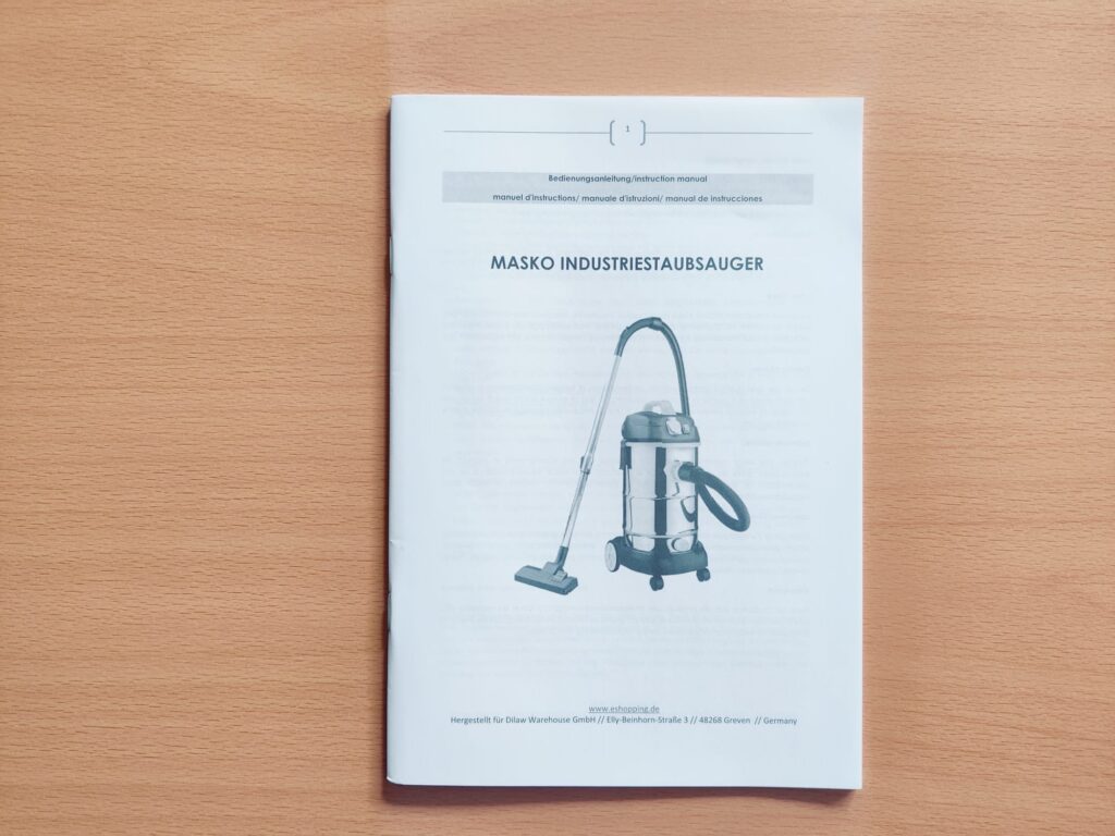 MASKO® 18540-1 Nasssauger Bedienungsanleitung