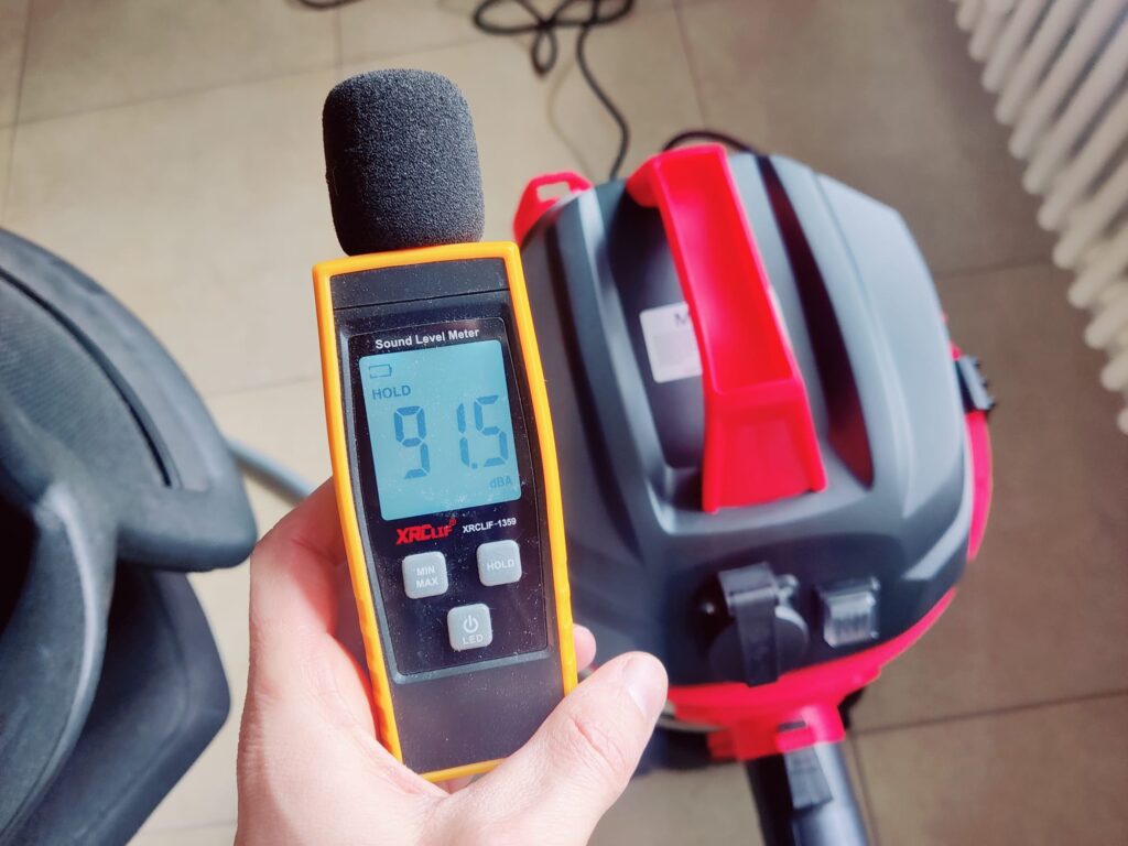 MASKO® 18540-1 Nasssauger Lautstärke auf höchster Stufe