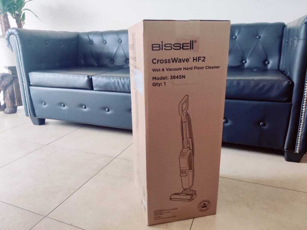 Bissell CrossWave HF2 Nasssauger Verpackung seitlich
