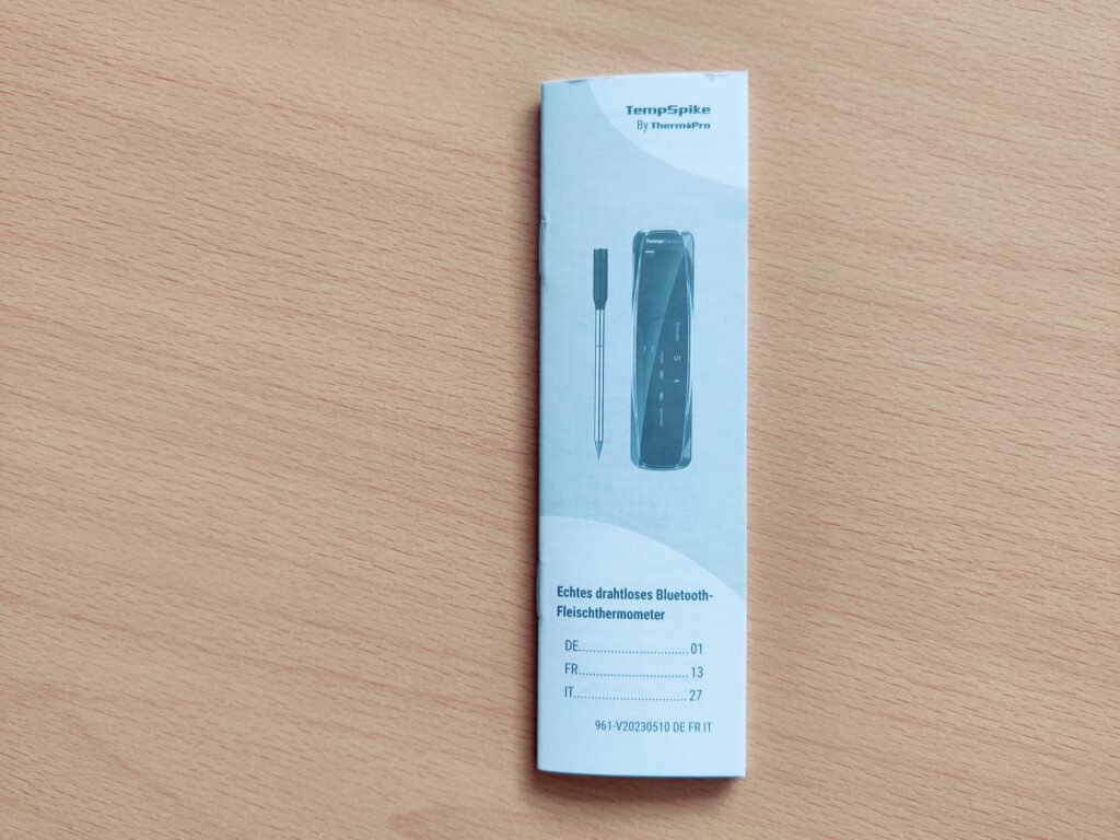 ThermoPro TP961 TempSpike Grillthermometer Bedienungsanleitung
