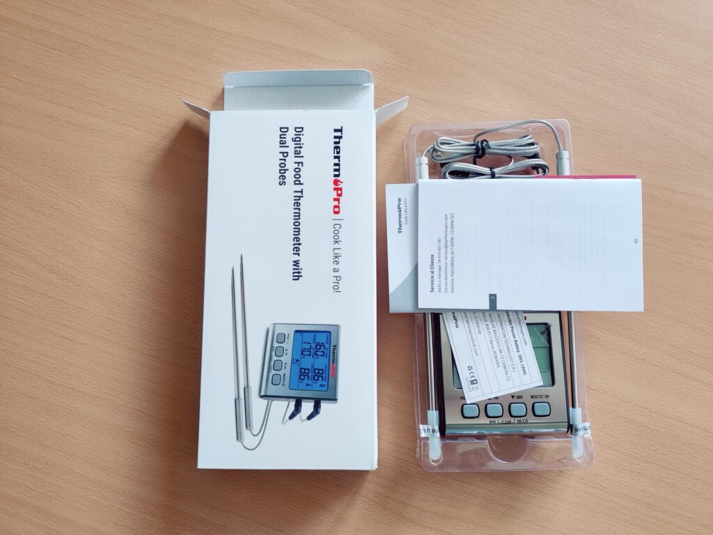 ThermoPro TP17 Grillthermometer Verpackung offen
