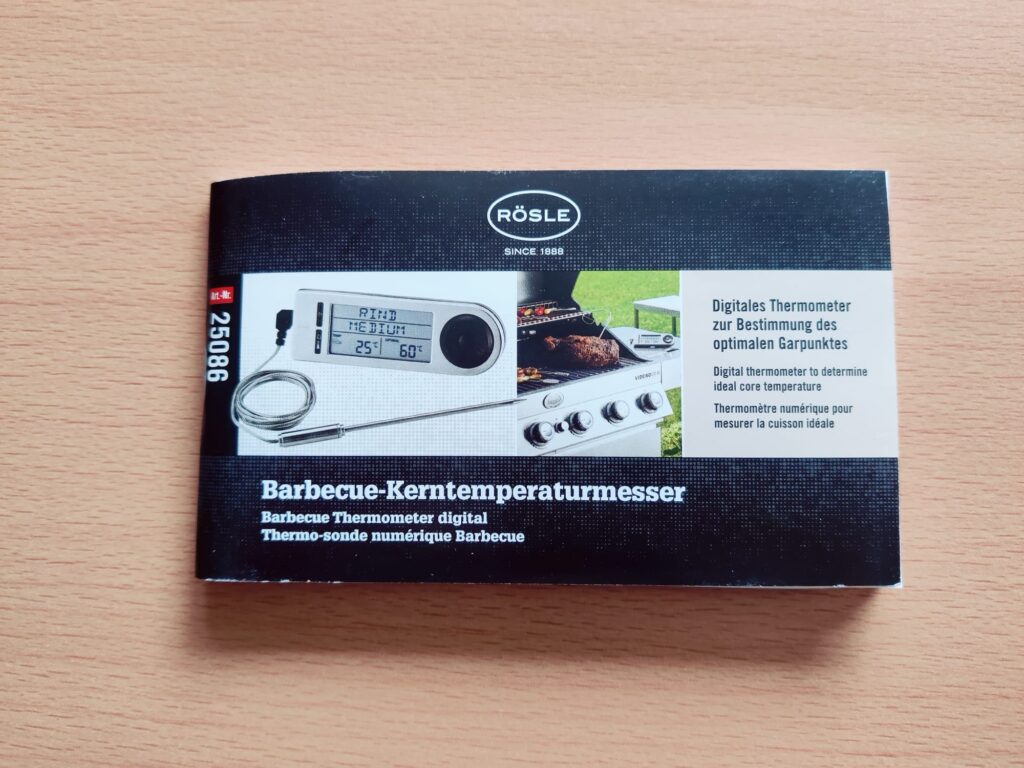 RÖSLE 25086 Grillthermometer Bedienungsanleitung