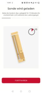 Meater Pro Grillthermometer App Ladung der Sonde