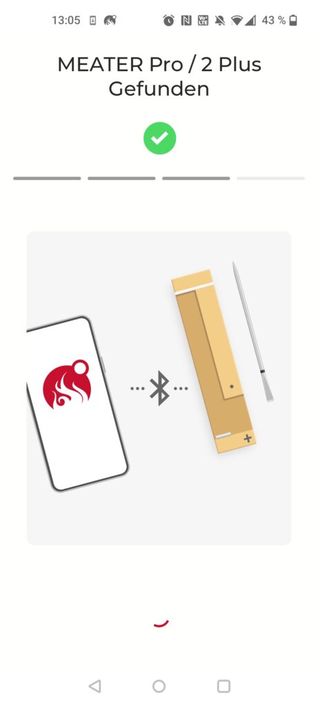 Meater Pro Grillthermometer App Bluetooth-Kopplung
