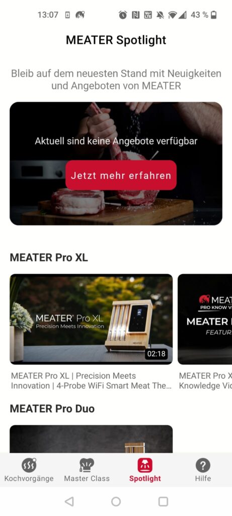 Meater Pro Grillthermometer App Spotlight