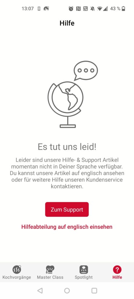Meater Pro Grillthermometer App Hilfeseite