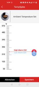 ThermoPro TP961 TempSpike Grillthermometer Umgebungstemperatur