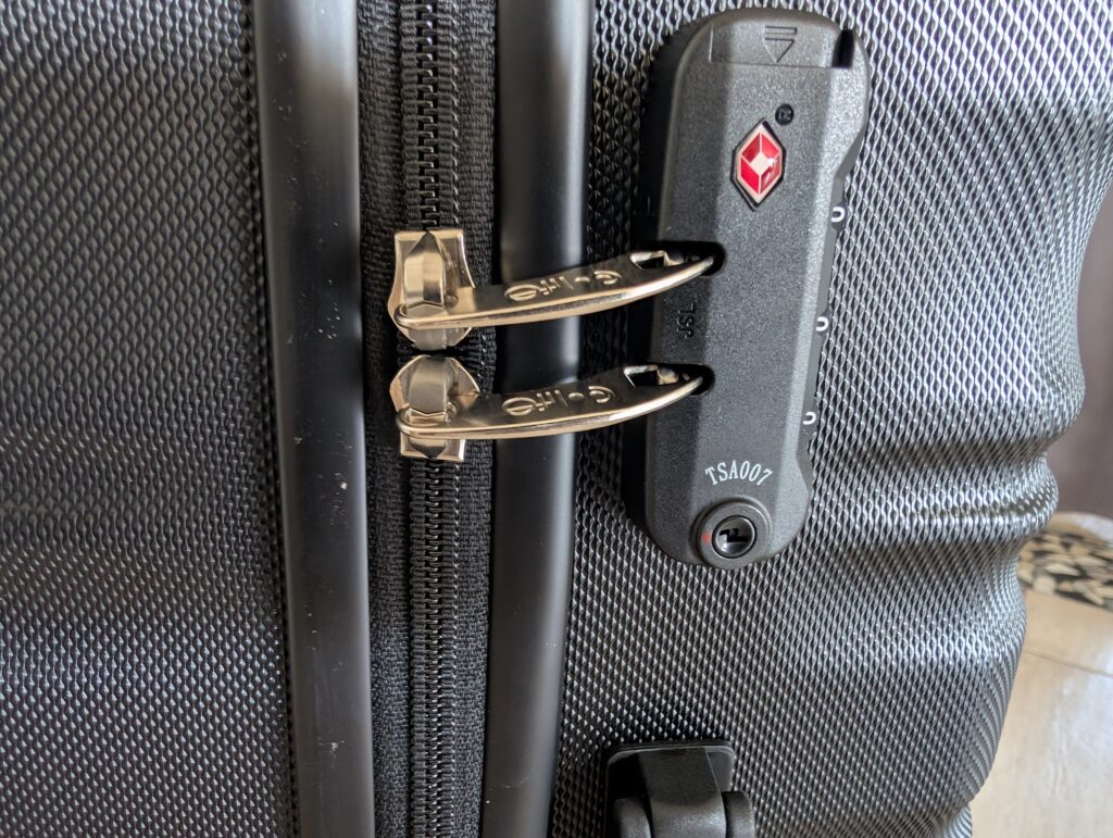 Coolife-Koffer Zipper im Schloss