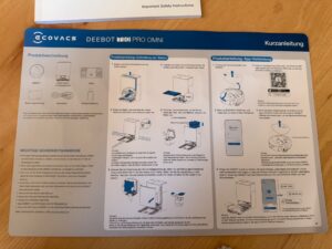 ECOVACS DEEBOT T90 PRO Omni Staubsauger-Roboter Kurzanleitung