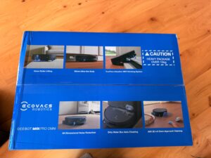 ECOVACS DEEBOT T90 PRO Omni Staubsauger-Roboter Verpackung von oben