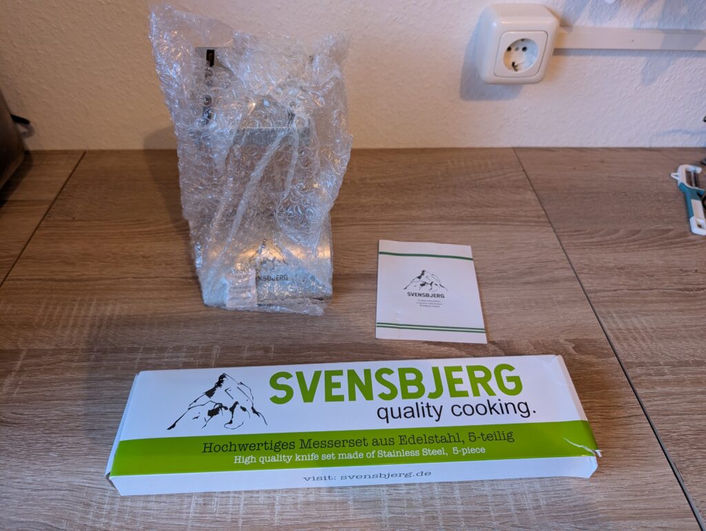 Svensbjerg SB-KS101 Messerset Auspacken