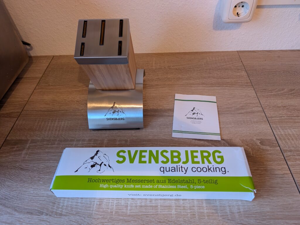 Svensbjerg SB-KS101 Messerset Messerblock ausgepackt