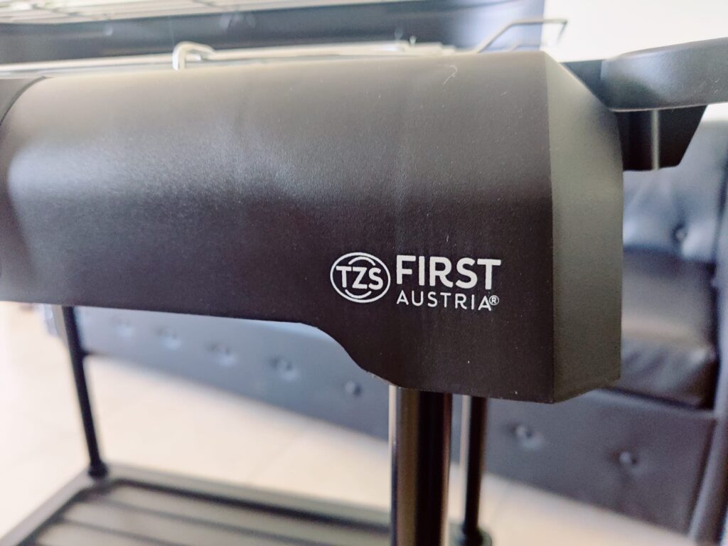 TZS First Austria FA-5350-3 Elektrogrill Hersteller Schriftzug