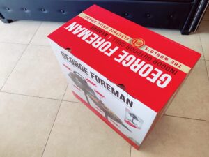 George Foreman 22460-56 Elektrogrill Verpackung Aufdruck