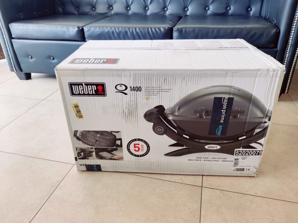 Weber Q 1400 Elektrogrill Verpackung