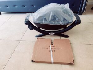 Weber Q 1400 Elektrogrill verpackt