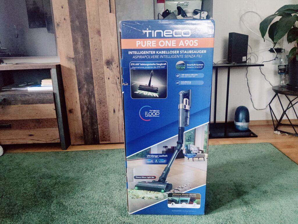 Tineco Pure ONE A90S Akku-Staubsauger Verpackung