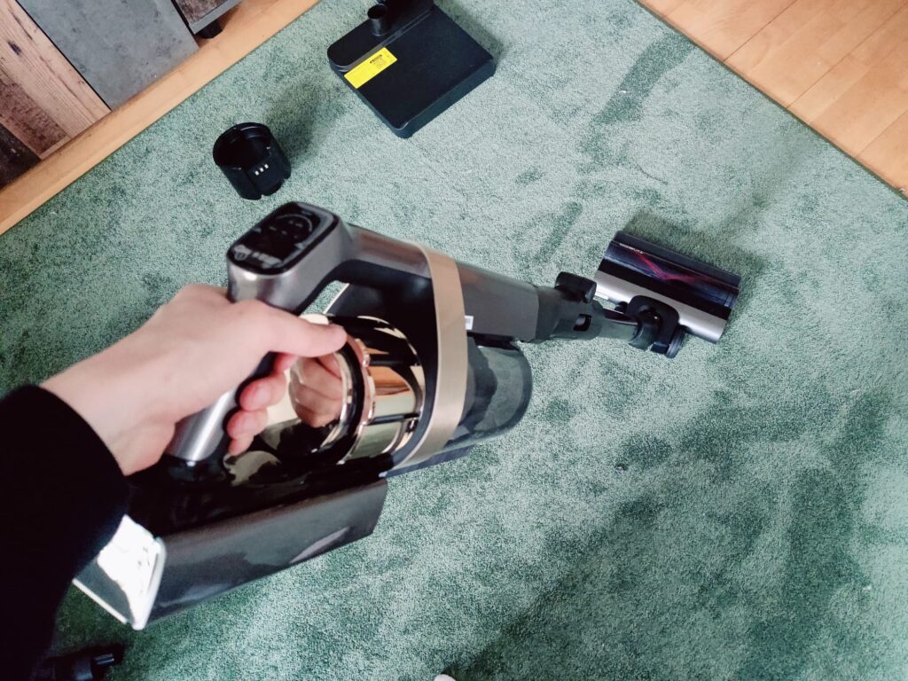 Tineco Pure ONE A90S Akku-Staubsauger aufgebaut