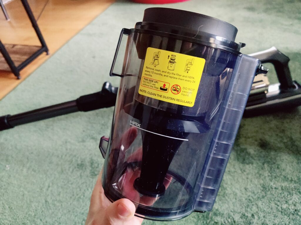 Tineco Pure ONE A90S Akku-Staubsauger Staubbehälter