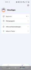 Tineco Pure ONE A90S Akku-Staubsauger App Konto