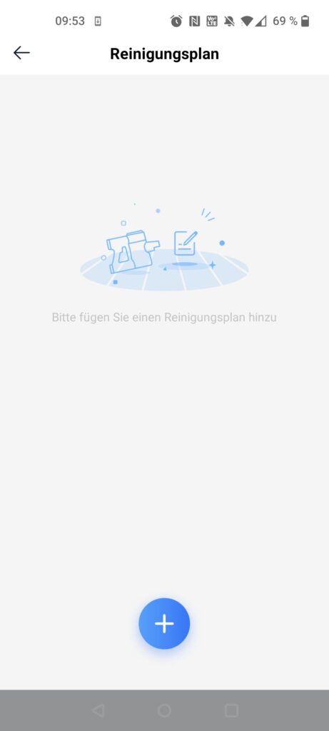 Tineco Pure ONE A90S Akku-Staubsauger App Reinigungsplan