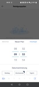 Tineco Pure ONE A90S Akku-Staubsauger App Reinigungsplan erstellen