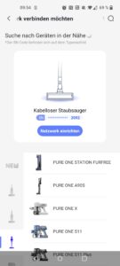 Tineco Pure ONE A90S Akku-Staubsauger Gerätesuche