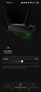 Tineco Pure ONE A90S Akku-Staubsauger App Helligkeitsstufen LED-Beleuchtung