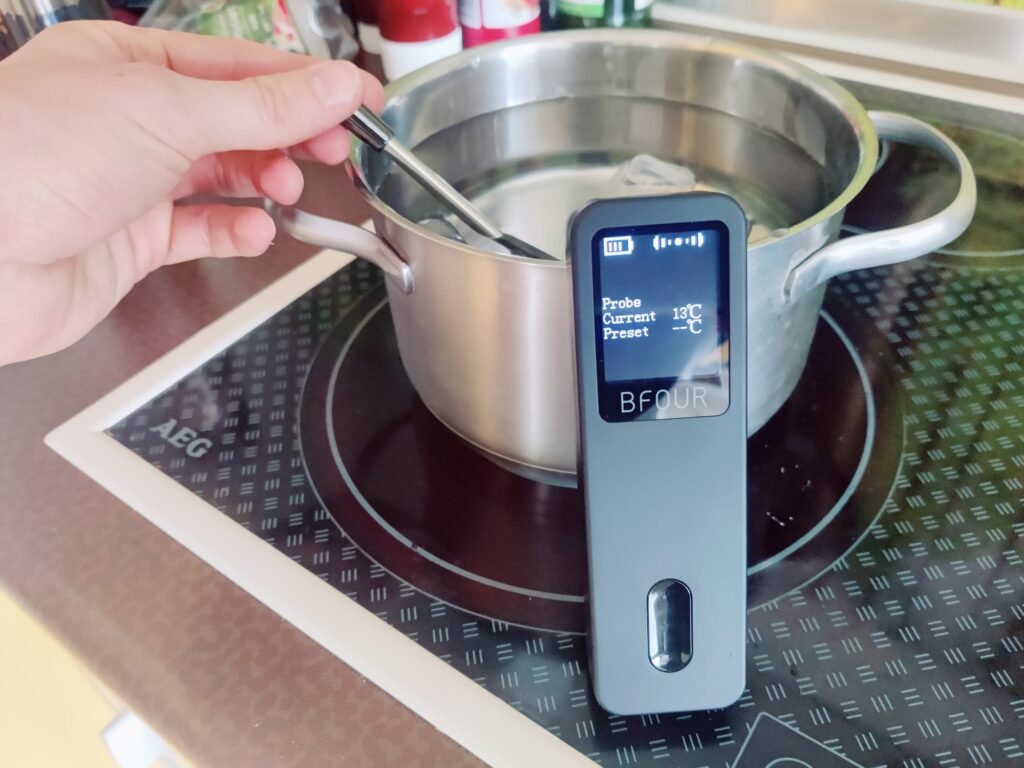 BFOUR BF-30 Pro Grillthermometer im Kältetest
