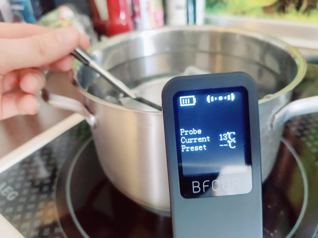 BFOUR BF-30 Pro Grillthermometer Messgenauigkeit Kältetest