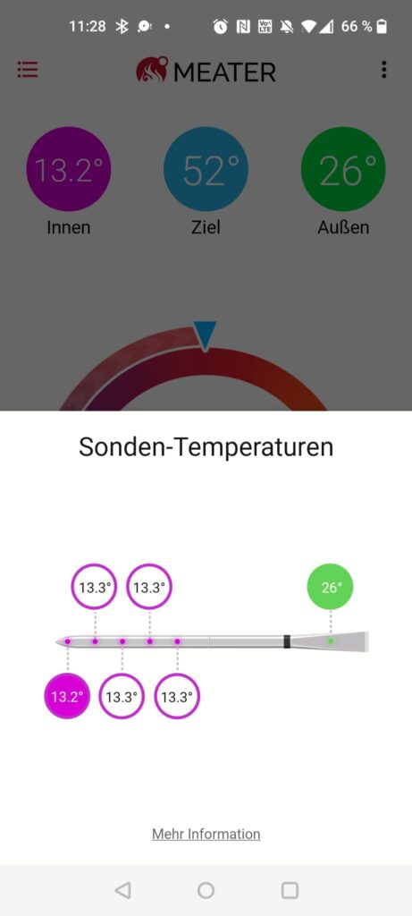 Meater Pro Grillthermometer Messgenauigkeit Kältetest