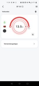 BFOUR BF-30 Pro Grillthermometer App-Anzeige Kältetest