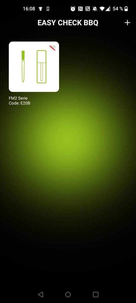 Outdoorchef Easy Check Single Grillthermometer App Gerät ausgewählt