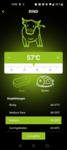 Outdoorchef Easy Check Single Grillthermometer App Fleischsorte Rind
