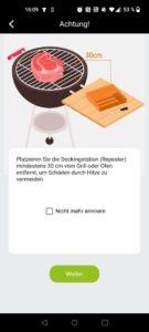 Outdoorchef Easy Check Single Grillthermometer App Sicherheitshinweise