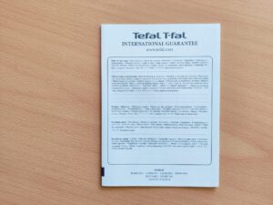 Tefal Maxi Plancha CB690D Elektrogrill Garantiedokument