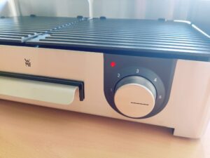 WMF Lono Master-Grill Elektrogrill Drehregler beim Vorheizen