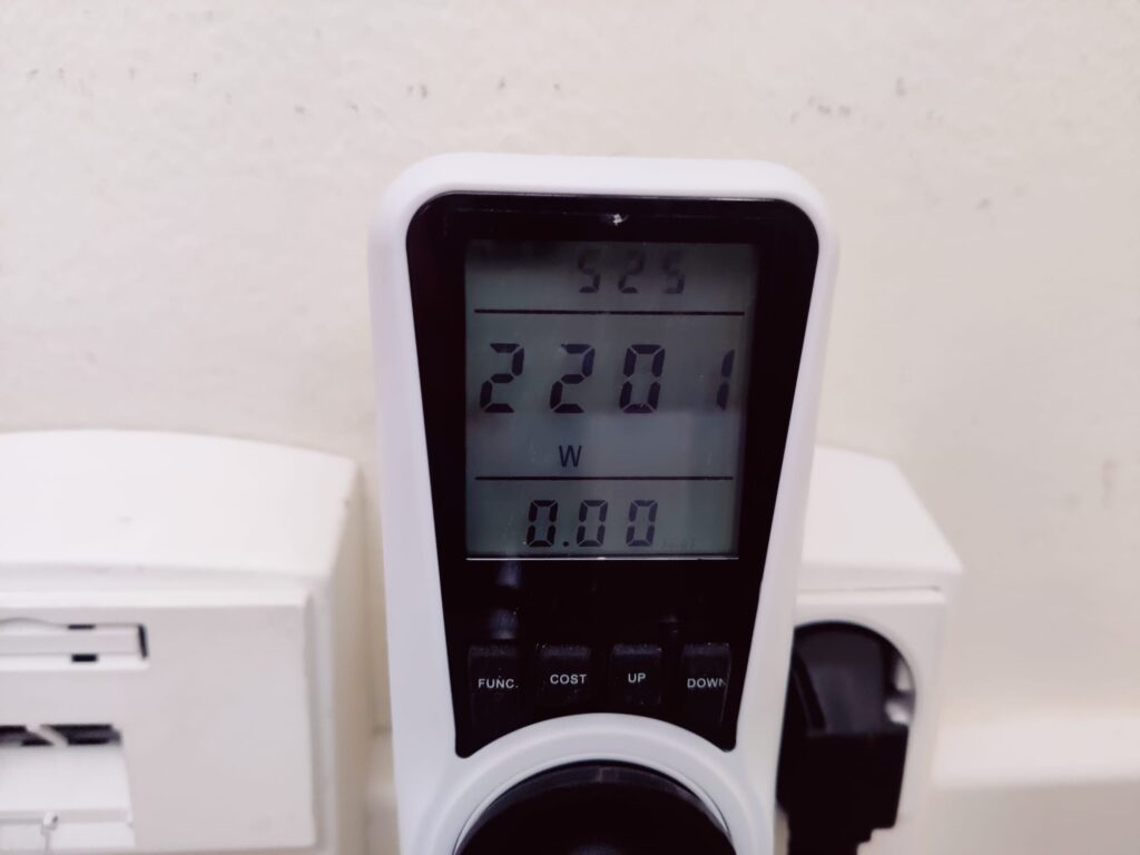 WMF Lono Master-Grill Elektrogrill Stromverbrauch auf höchster Stufe