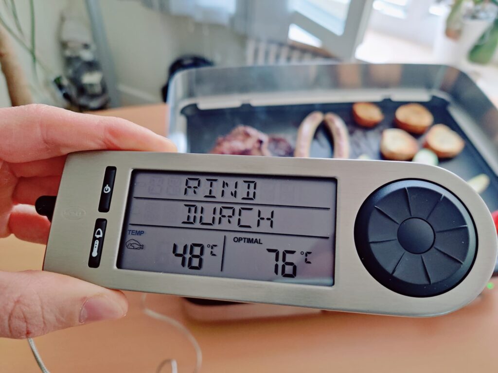 RÖSLE 25086 Grillthermometer Displayanzeige im Test