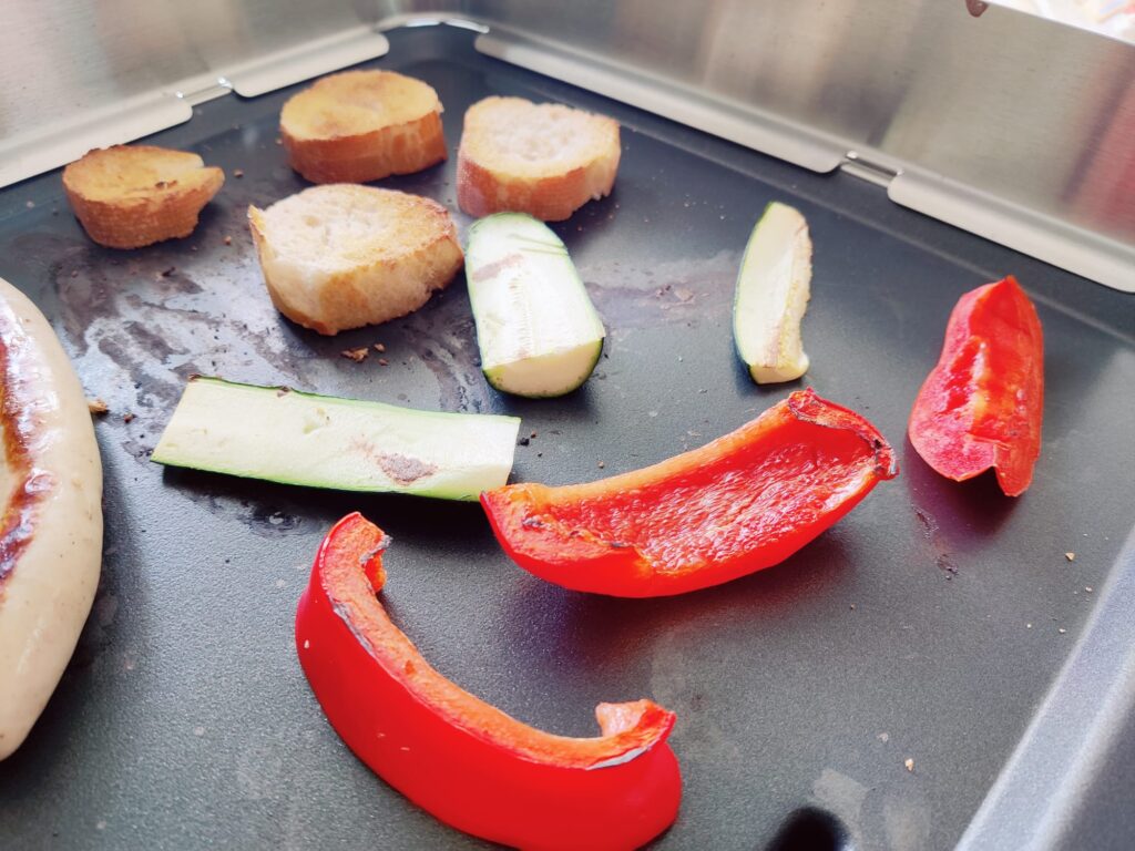 Tefal Maxi Plancha CB690D Elektrogrill Grillergebnis Gemüse