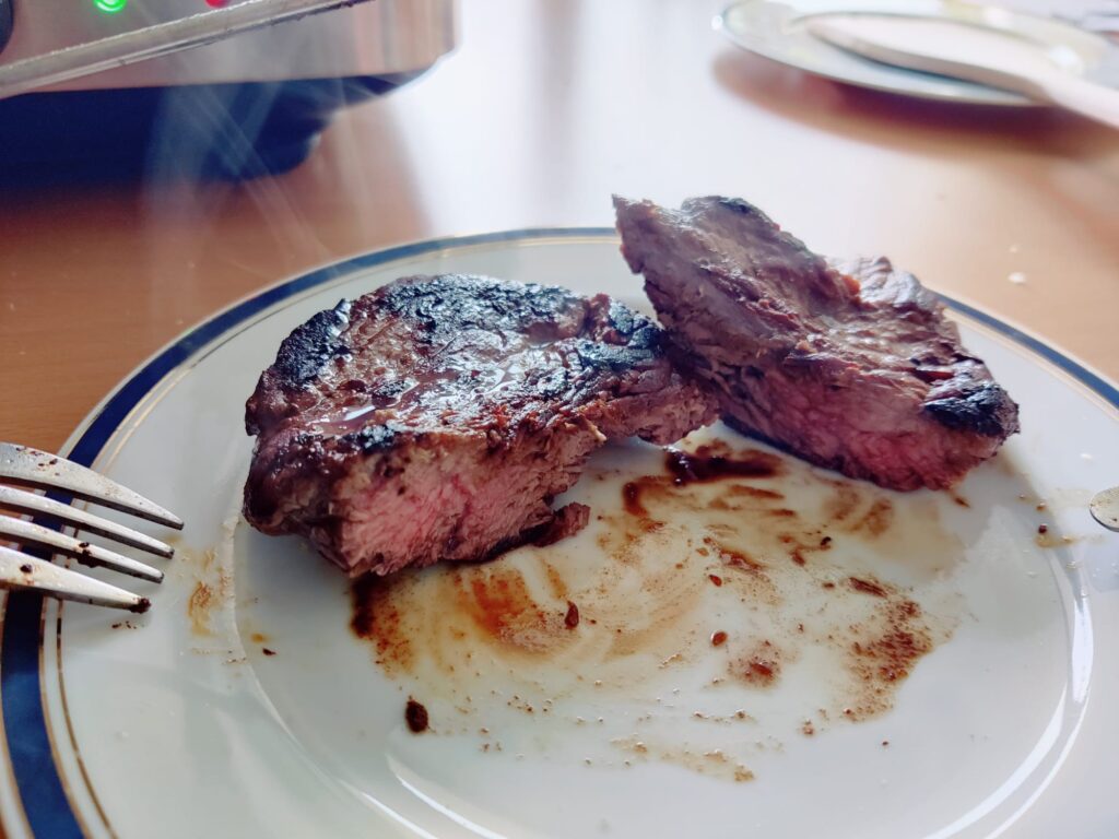 Tefal Maxi Plancha CB690D Elektrogrill Grillergebnis Fleisch