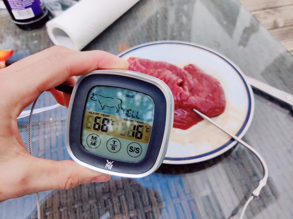 WMF 0608916030 Grillthermometer Test mit Rindersteak