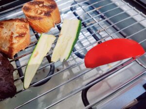 TZS First Austria FA-5350-3 Elektrogrill Grillergebnis Gemüse